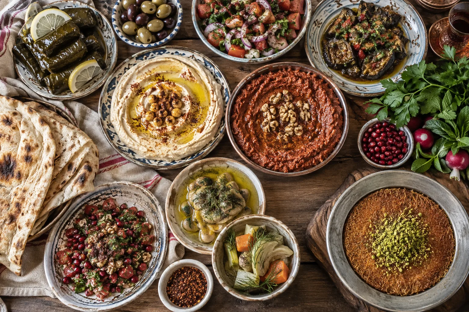 Hatay mutfağı sofrası